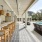 Poolside outdoor bar with ample seating