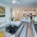 Well-lit living room area 