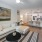 Well-lit living room area 